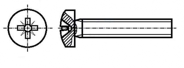 Set surub 3 mm (M3) X 30 mm (10 bucati) cap Phillips