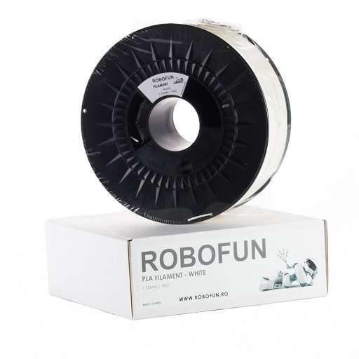 Filament Premium Robofun PLA 1KG 1.75 mm - Alb
