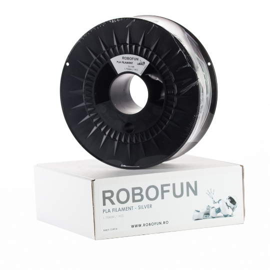 Filament Premium Robofun PLA 1KG 1.75 mm - Silver